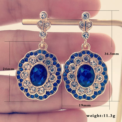 Creative Sapphire Fashion Diamond Jewelry Women's Earrings