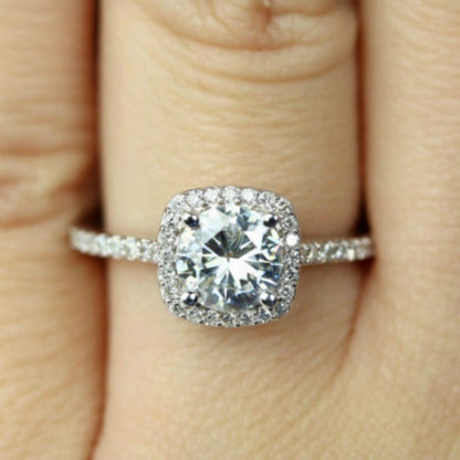 With diamond ring