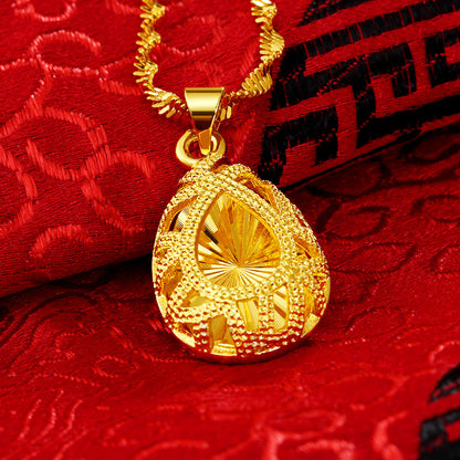 24k Gold Women's Necklace With Gold Plating