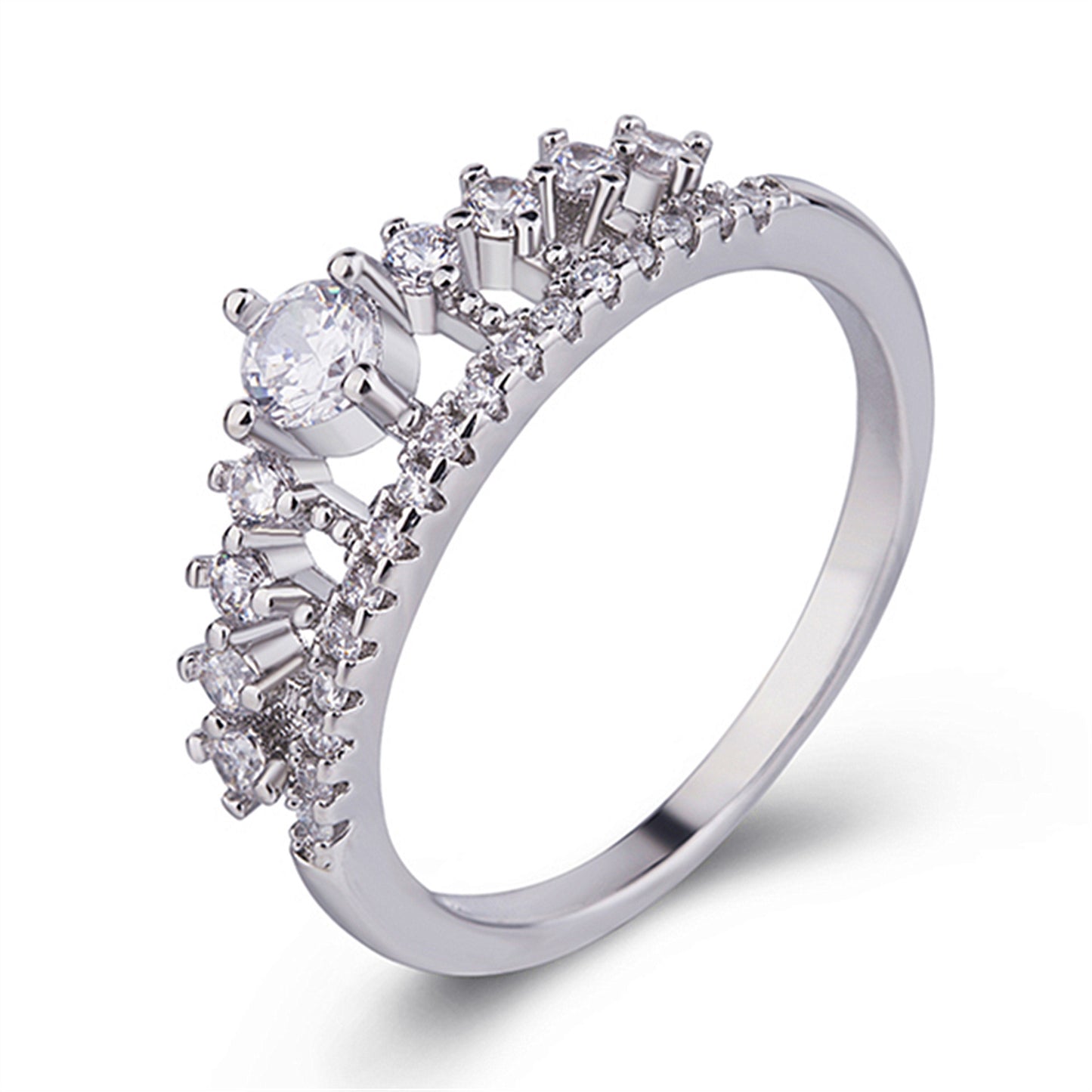 Micro-set crown ring