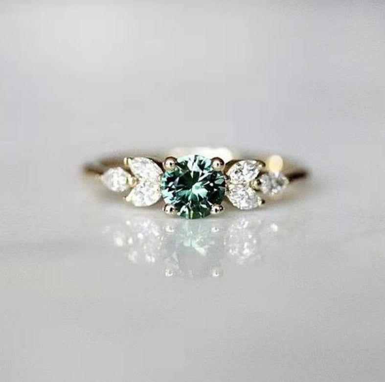 Emerald Diamond Ring Fashion Ring Bracelet