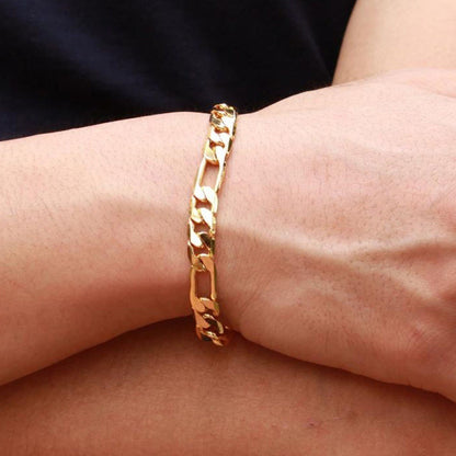 Sideways Real Gold Plating 18K Gold Plating Bracelet