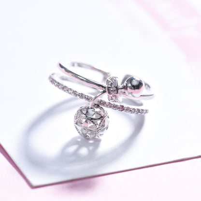 Diamond bow ring