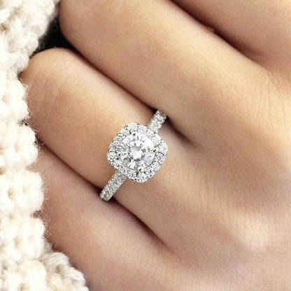 With diamond ring