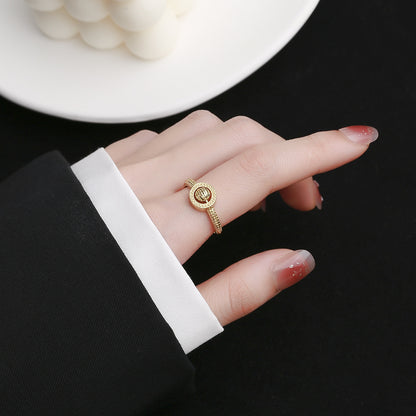 Gold Vietnam Gold Ring Niche Design