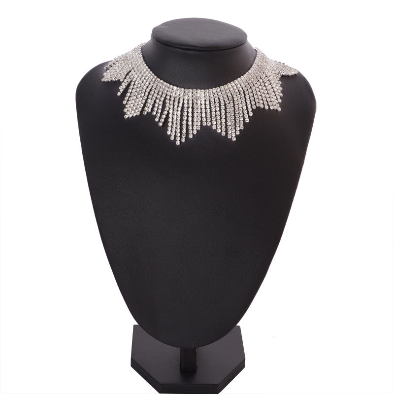 Neck Elements Necklace Tassel Diamond Necklace Alloy Necklace