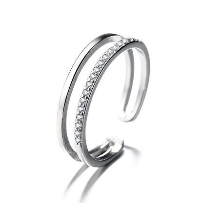 Simple ring diamond female ring