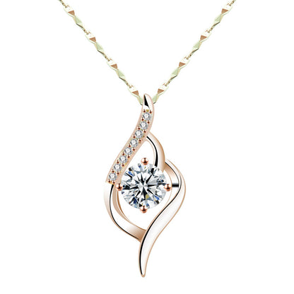 Sterling Silver Gold-plated Rose Gold Necklace