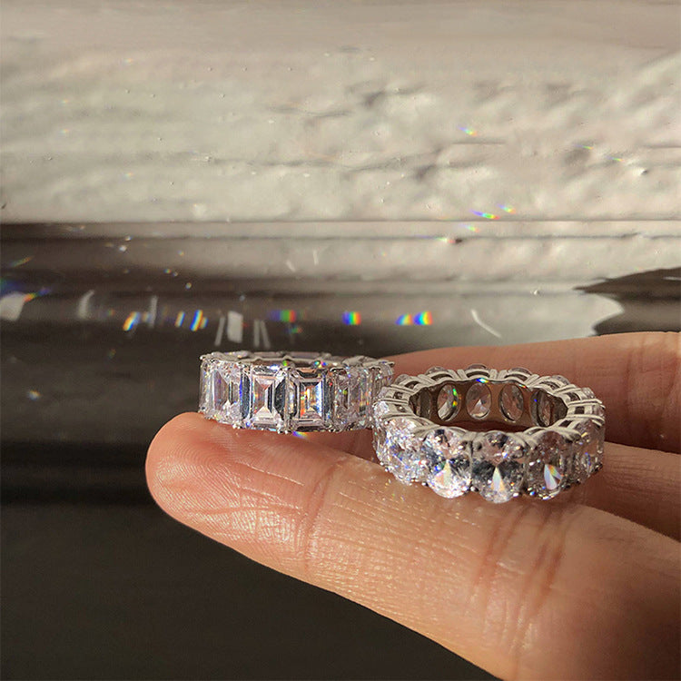 Bright diamond ring