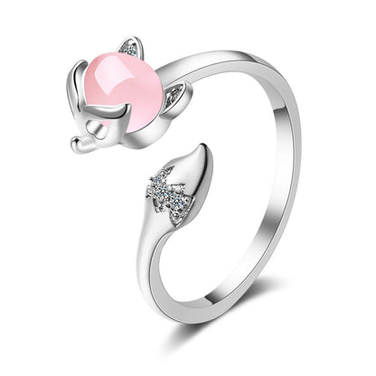 Ring Female Diamond Fox Ring Simple