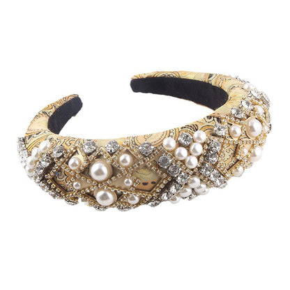 New European And American Style Exaggerated Sponge Baroque Headband