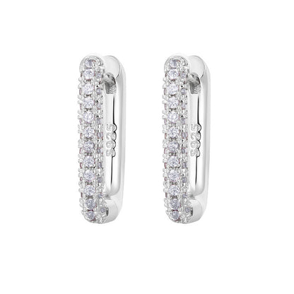 Heavy Work Micro Inlaid Zircon Temperament Affordable Luxury Fashion Exquisite Earrings