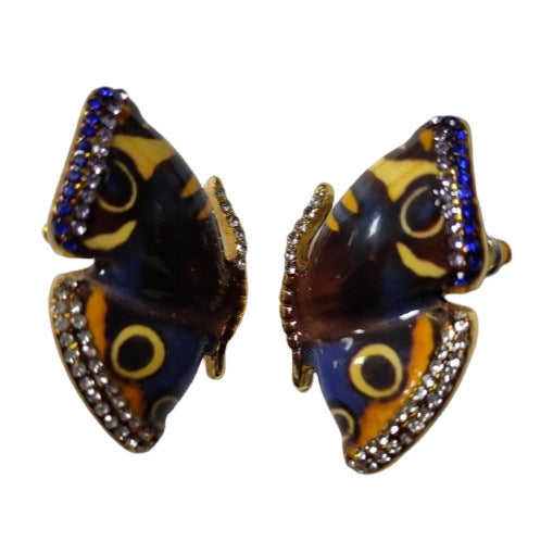 Women's Painted Epoxy Butterfly Earrings