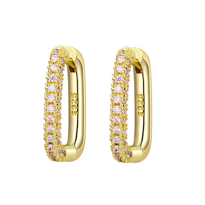 Heavy Work Micro Inlaid Zircon Temperament Affordable Luxury Fashion Exquisite Earrings