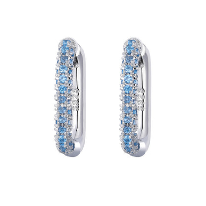 Heavy Work Micro Inlaid Zircon Temperament Affordable Luxury Fashion Exquisite Earrings