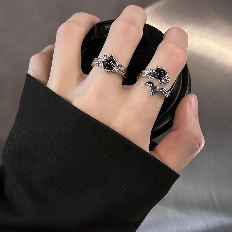 Original Dark Style Thorn Ring For Men And Women Special-interest Design Texture