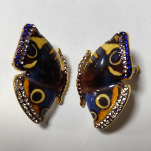 Women's Painted Epoxy Butterfly Earrings