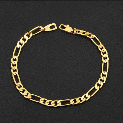 Sideways Real Gold Plating 18K Gold Plating Bracelet